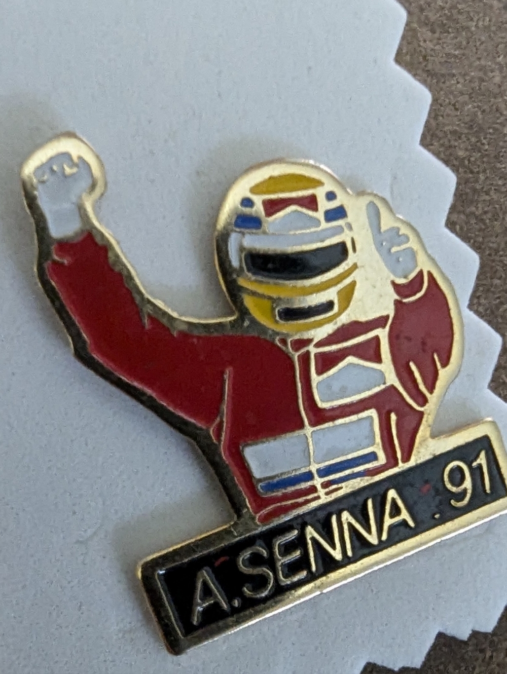 Formula 1 Ayrton Senna pin
